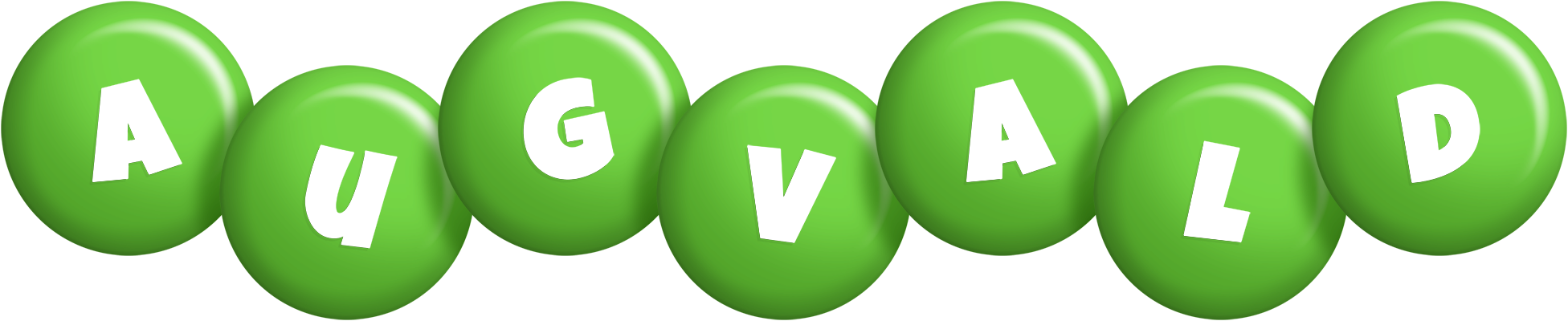 Augvald candy-green logo