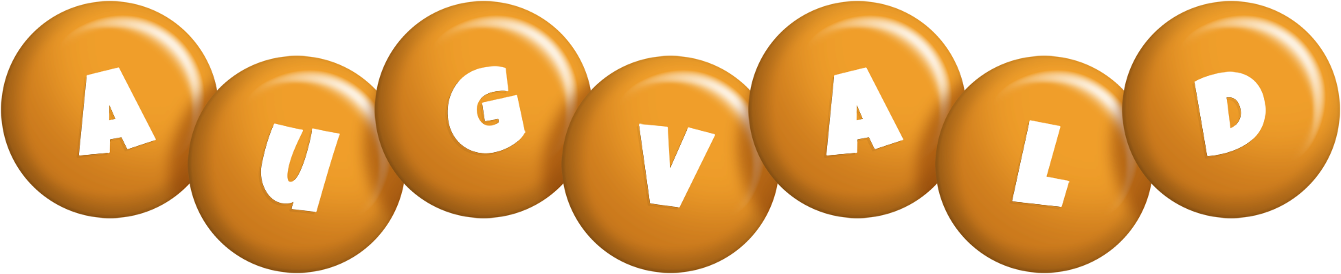 Augvald candy-orange logo