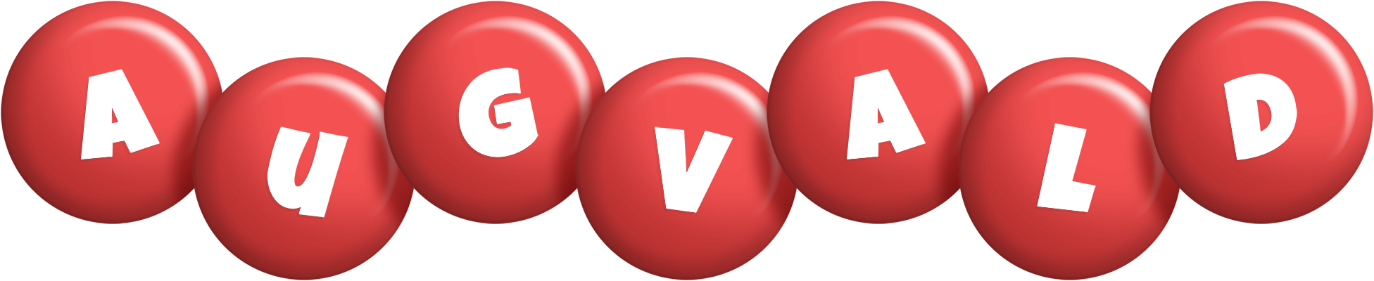 Augvald candy-red logo