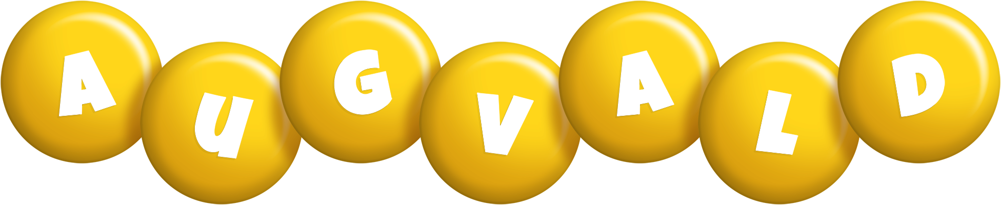 Augvald candy-yellow logo