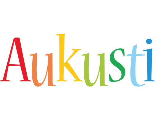 Aukusti birthday logo