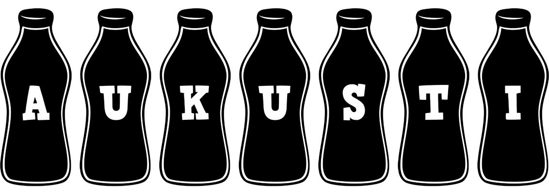 Aukusti bottle logo