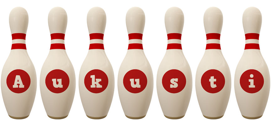 Aukusti bowling-pin logo