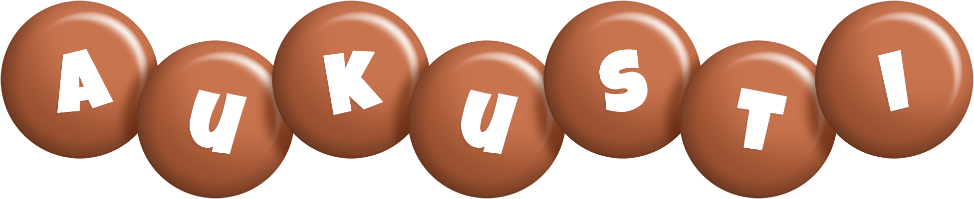 Aukusti candy-brown logo