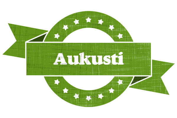 Aukusti natural logo