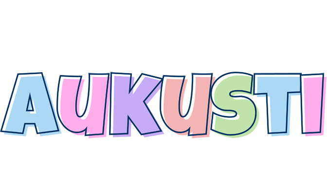 Aukusti pastel logo