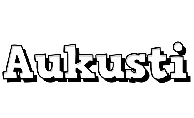 Aukusti snowing logo