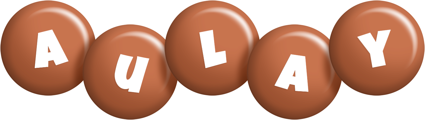 Aulay candy-brown logo