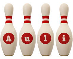 Auli bowling-pin logo