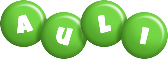 Auli candy-green logo