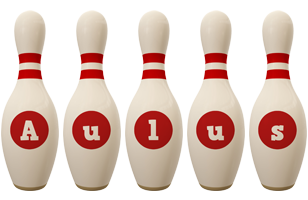 Aulus bowling-pin logo