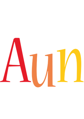 Aun birthday logo