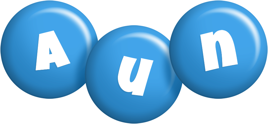 Aun candy-blue logo