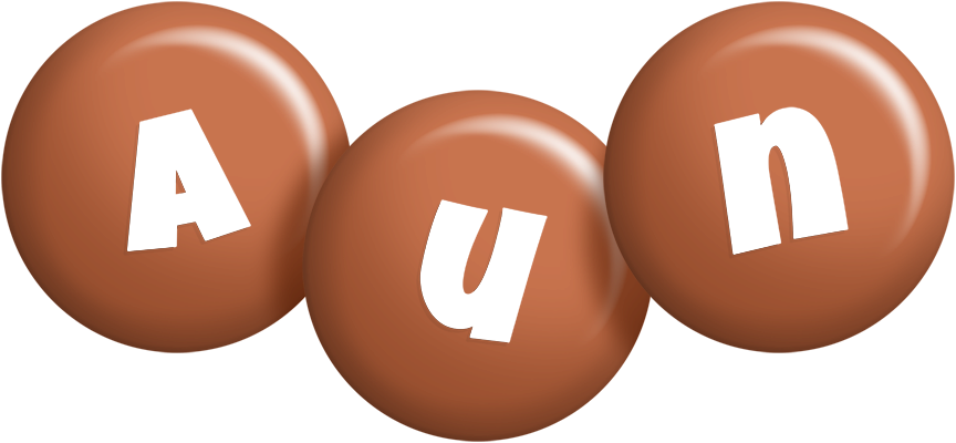 Aun candy-brown logo