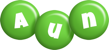 Aun candy-green logo