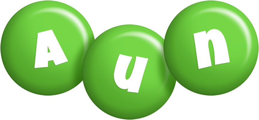 Aun candy-green logo