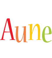 Aune birthday logo