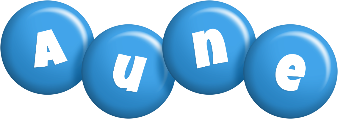 Aune candy-blue logo