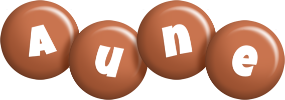 Aune candy-brown logo