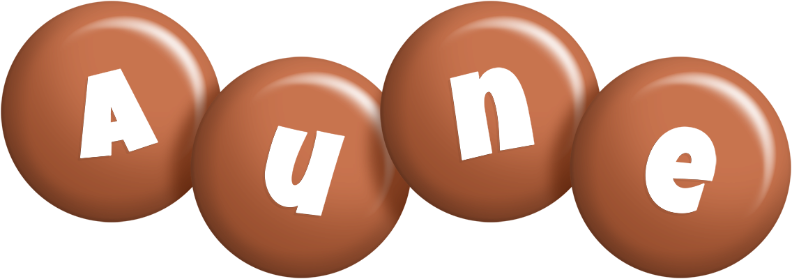 Aune candy-brown logo