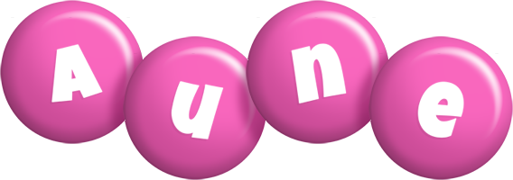 Aune candy-pink logo