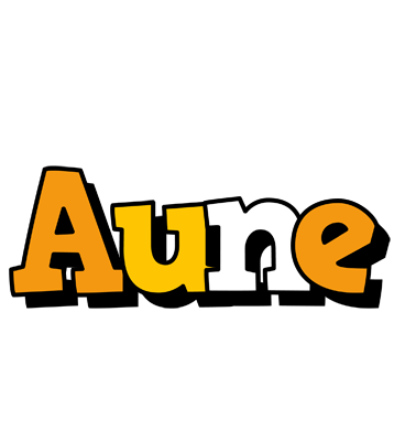 Aune cartoon logo
