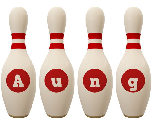 Aung bowling-pin logo