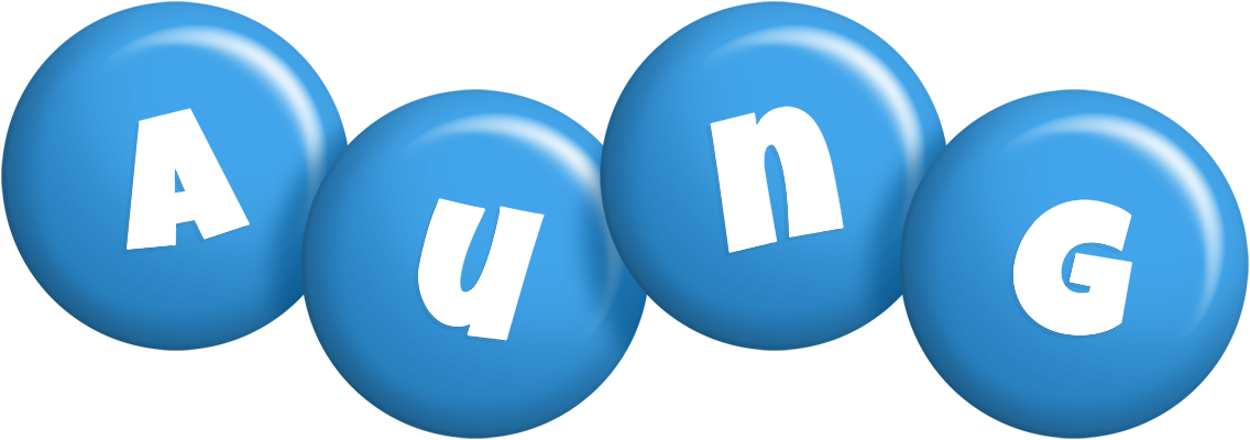 Aung candy-blue logo