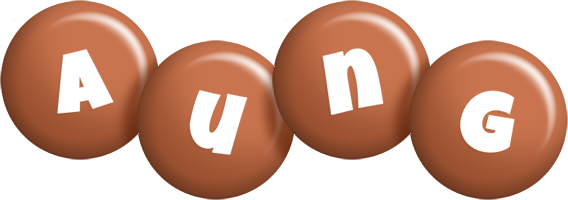 Aung candy-brown logo