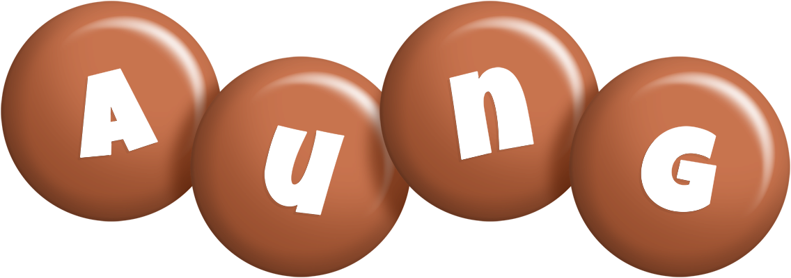 Aung candy-brown logo