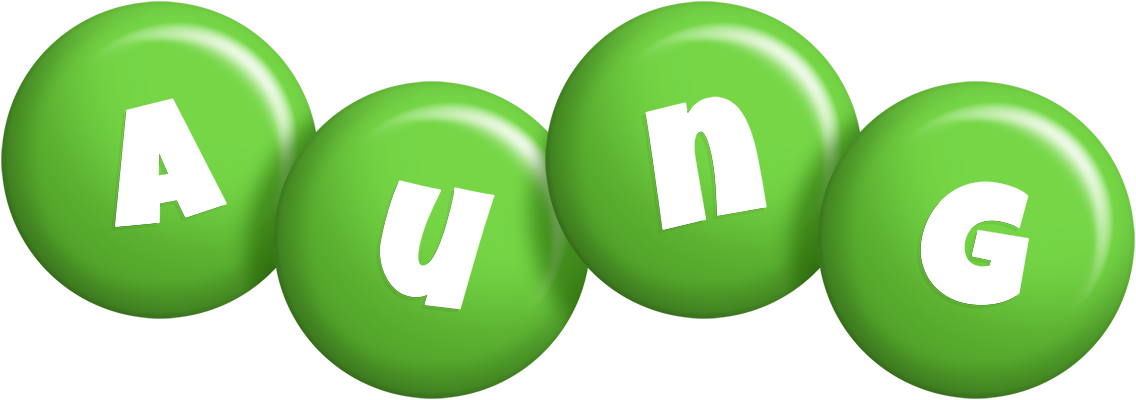 Aung candy-green logo