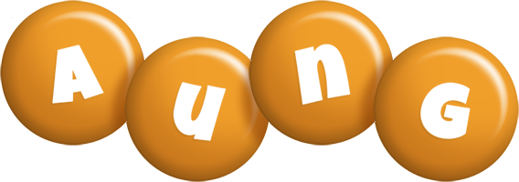Aung candy-orange logo