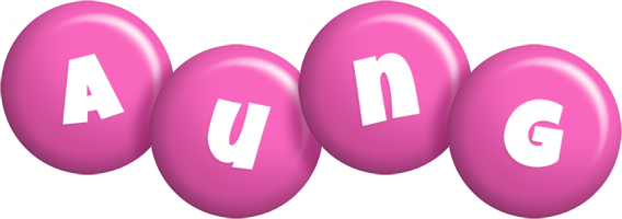 Aung candy-pink logo