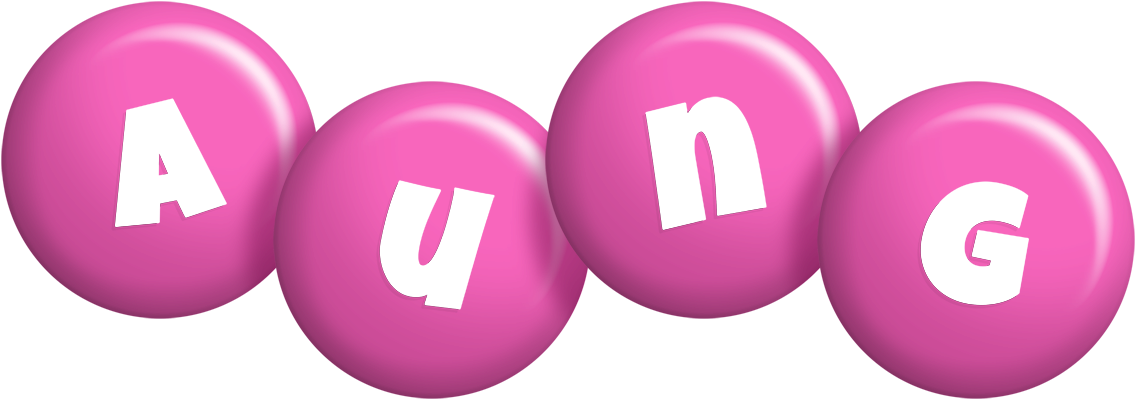 Aung candy-pink logo