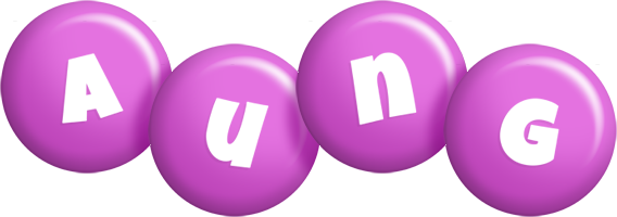 Aung candy-purple logo