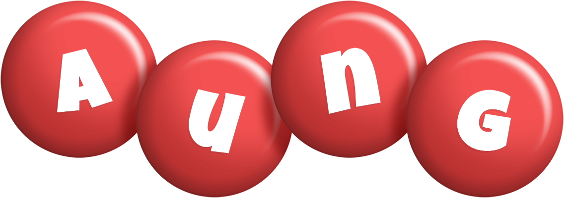 Aung candy-red logo