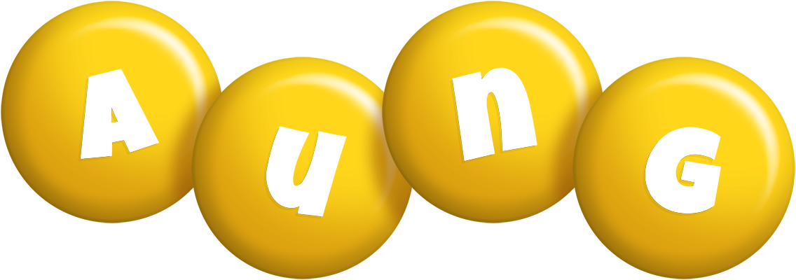 Aung candy-yellow logo