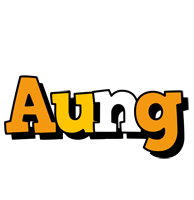 Aung cartoon logo