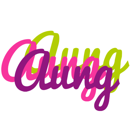 Aung flowers logo