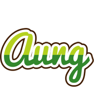 Aung golfing logo