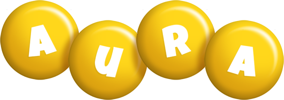 Aura candy-yellow logo