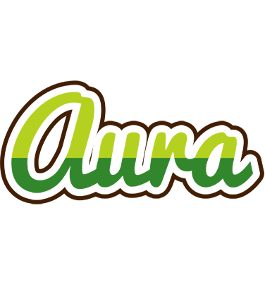 Aura golfing logo