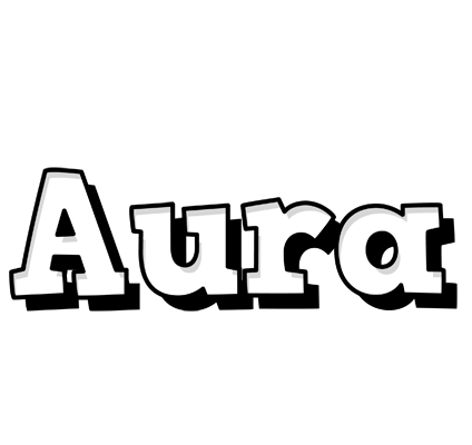 Aura snowing logo