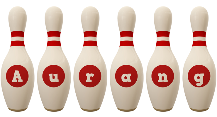 Aurang bowling-pin logo