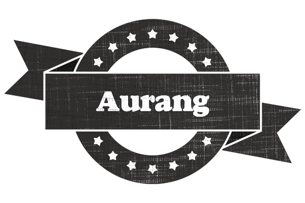 Aurang grunge logo