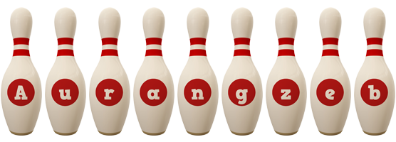 Aurangzeb bowling-pin logo