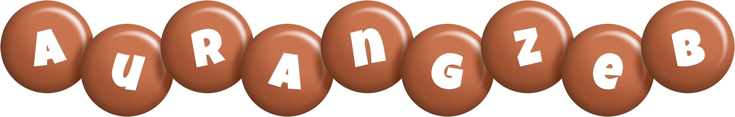 Aurangzeb candy-brown logo