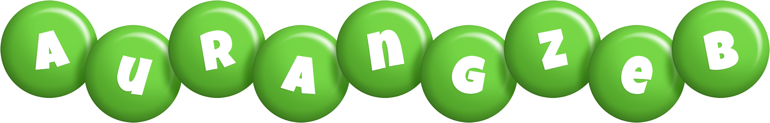 Aurangzeb candy-green logo