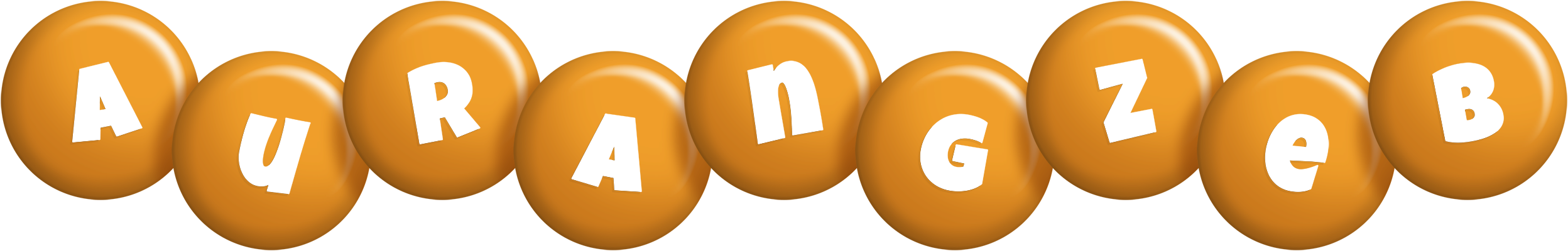 Aurangzeb candy-orange logo