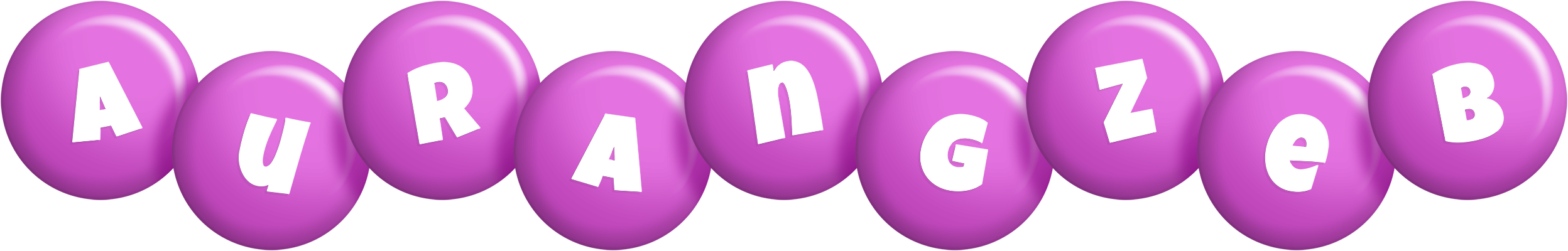 Aurangzeb candy-purple logo